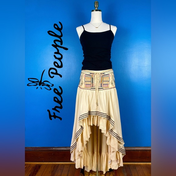 Free People Dresses & Skirts - FREE PEOPLE "Rises In The East" High-Low Maxi, NEW WITH TAGS, size 6